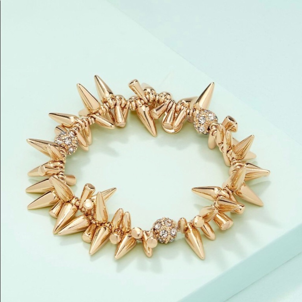 Stella & Dot Renegade Cluster Bracelet Gold